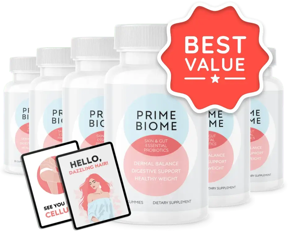PrimeBiome six bottle package deal