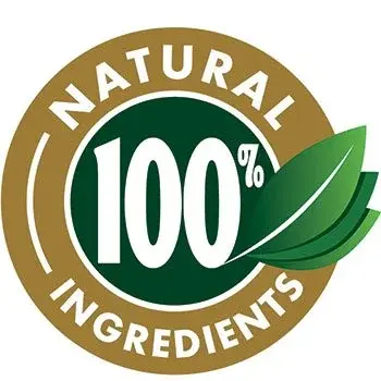 PrimeBiome 100 percent natural ingredients badge